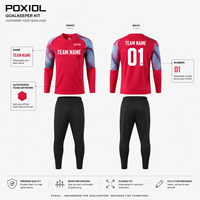 Maillot de Gardien de But de Football Personnalisé Sublimé, Manches Longues Rembourrées, Séchage Rapide, Entraînement, Commandes en Gros pour Équipes avec Logos et Noms, Coupe Durable