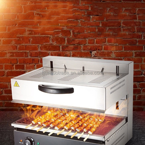 Heating Display Fresh-keeping Machine Cabinet Stainless Steel Barbecue <b>Stove</b> with Lifting Function - Product Image 3