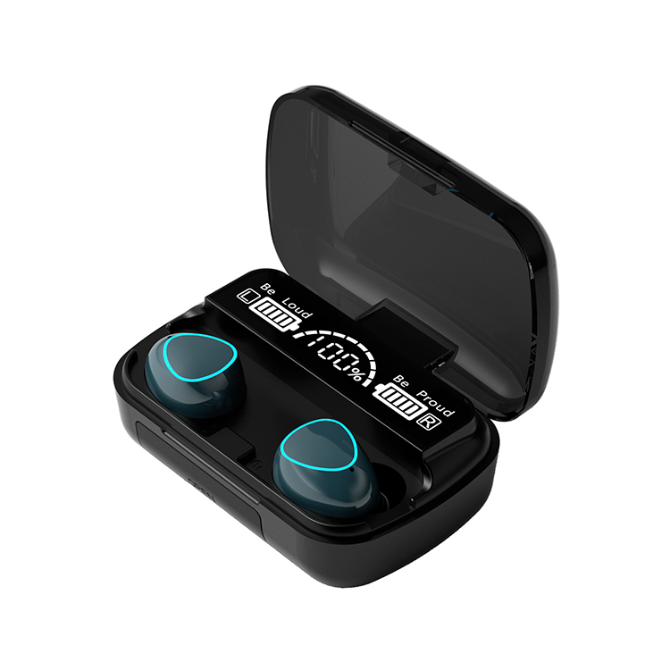 TWS M10 наушники и наушники с led микрофоном 2000mah батарея BT5.1 настоящие беспроводные наушники
