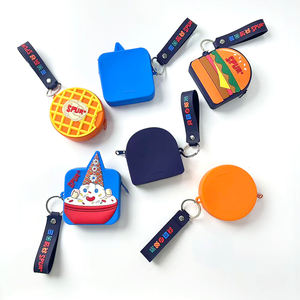 Porte-monnaie zippé pliable multifonctionnel en silicone, motif dessin animé mignon et personnalisable, petite pochette de rangement portable pour - Product Image 5