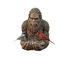 Nouveau mangeoire à oiseaux Bigfoot transfrontalier en résine, ornement artisanal de style campagnard américain, fabriqué en Chine, pour jardin, Pâques, Journée de plantation d'arbres