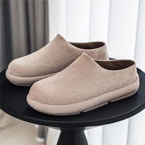 Mocassins demi-<span class=keywords><strong>chaussons</strong></span> pour hommes, style <span class=keywords><strong>Birkenstock</strong></span>, en daim avec semelle en PVC, chaussures décontractées polyvalentes et tendance pour étudiants 2026 - Product Image 3