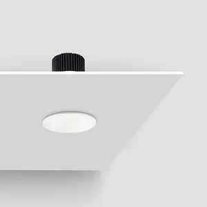 Luminária embutida moderna para teto, luminária LED embutida em alumínio fundido anti-reflexo, 10W, 15W, 30W, para quarto