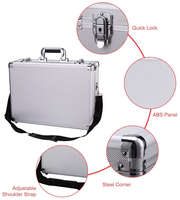 Boîte à outils en aluminium robuste, résistante aux chocs, imperméable, ignifuge, portable, personnalisation OEM/ODM, boîte de rangement de haute qualité