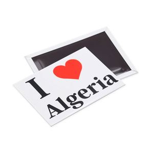 Fabricant d'aimants de réfrigérateur en verre cristal avec drapeau national, souvenirs personnalisés d'Algérie - Product Image 5