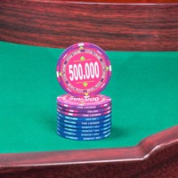 Jetons de poker personnalisés avec logo, 46 mm, 14 g, qualité casino, durables, écologiques, jetons de jeu de casino de qualité supérieure pour LOUNGE Casino