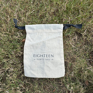 Sac à cordon en coton biologique avec logo personnalisé, certifié GOTS, recyclable, pour cadeaux - Product Image 4