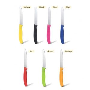 Lot de 12 couteaux à steak à bord dentelé, manches ergonomiques en plastique, pour une coupe efficace de la viande, couteaux de table pour la maison et la restauration - Product Image 5