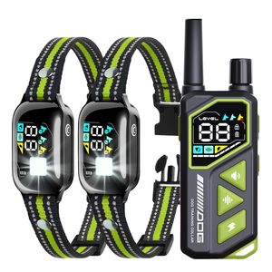 Digital Display <b>Remote</b> <b>Control</b> Dog Training Collar IP67 Waterproof Adjustable Reflective Nylon Strap Outdoor Pet Training collar - Product Image 1