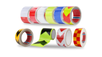 Bande réfléchissante pour voiture rouge et blanche haute intensité avec points haute visibilité, adaptée aux camions, matériaux réfléchissants