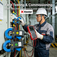 Xtester-4020 Testeur de batterie électronique numérique intelligent à double pince de grande précision et grand calibre, ampèremètre et voltmètre 09