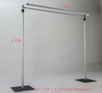 10ft Double barre transversale tuyau drapé Kit toile de fond support mariage événement rideau cadre décoration rideau toile de fond pour les événements de mariage
