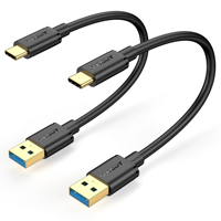Cable de Carga Rápida USB-C SUNGUY de 18W, Cable USB A a C, Cable USB Tipo-C para Teléfono Móvil, Banco de Energía y Laptop