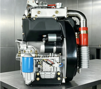 Zweizylindriger Reihenmotor Luftgekühlter Viertakt 292FZ Dieselmotor 18kW Abgasturbogeladener Autostart Industriegenerator