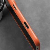 Coque de Téléphone Magnétique en Cuir de Luxe à Découpes Précises pour iPhone 17