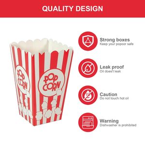 Contenedores de papel biodegradables de grado alimenticio con logo personalizado, directos de fábrica, para <span class=keywords><strong>palomitas</strong></span> de maíz y galletas en cines. - Product Image 2