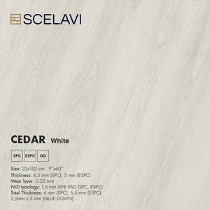 Carreaux de <span class=keywords><strong>parquet</strong></span> imperméables Revêtement de sol en PVC à texture de bois Plancher en plastique rigide commercial flottant à chevrons et clic - Product Image 2