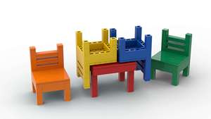 Juego de bloques de construcción personalizado para niños, juguete de bloques de construcción de jardín para Navidad, dorado, 2023 - Product Image 6