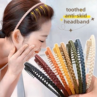 Nouveau serre-tête antidérapant à dents version coréenne pour femme, accessoire capillaire pour le lavage du visage et de la tête
