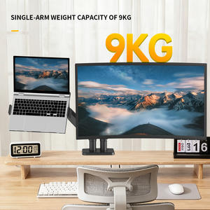 ขาตั้งจอแล็ปท็อป KHCOOHOO ผลิตจากโลหะผสมเหล็ก พร้อมระบบระบายความร้อนด้วยแก๊สสปริง รองรับหน้าจอขนาด 17"-32" รับน้ำหนักได้ 10 กก. แบบหนีบ/ร้อยสาย VESA - Product Image 3