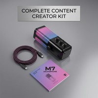 Microphone à condensateur cardioïde haute sensibilité M7, microphone audio USB professionnel de bureau pour l'enregistrement YouTube et la diffusion en direct