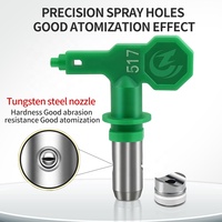 La boquilla de acero de tungsteno de baja presión verde de marca privada tiene una buena máquina de pintura en aerosol con efecto de atomización