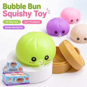 ของเล่นแก้เครียดคุณภาพสูงขายดีบับเบิลเค้กแป้งโดว์แบบบีบได้รูปเกี๊ยวน้ำสำหรับเด็ก - Product Image 5