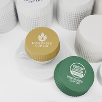 Couvre-gobelet en papier avec logo personnalisé, qualité alimentaire, écologique, pour hôtel, restaurant, café, thé, boisson, couvre-gobelet en verre, vente en gros