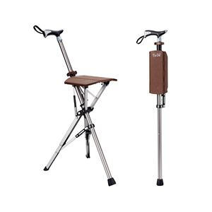 Bastón Plegable con Asiento Ta-Da Serie 1 Marrón de 88 cm, Antideslizante, para Senderismo y Montañismo - Product Image 1