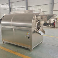 Machine à rôtir les noix à tambour rotatif électrique, pour la transformation des noix, cacahuètes, soja, noix de cajou