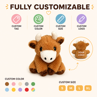 Porte-clés en peluche Vache des Highlands, Adorable breloque de sac en peluche, Pendentif créatif pour sacs, sacs à main, sacs à dos et clés