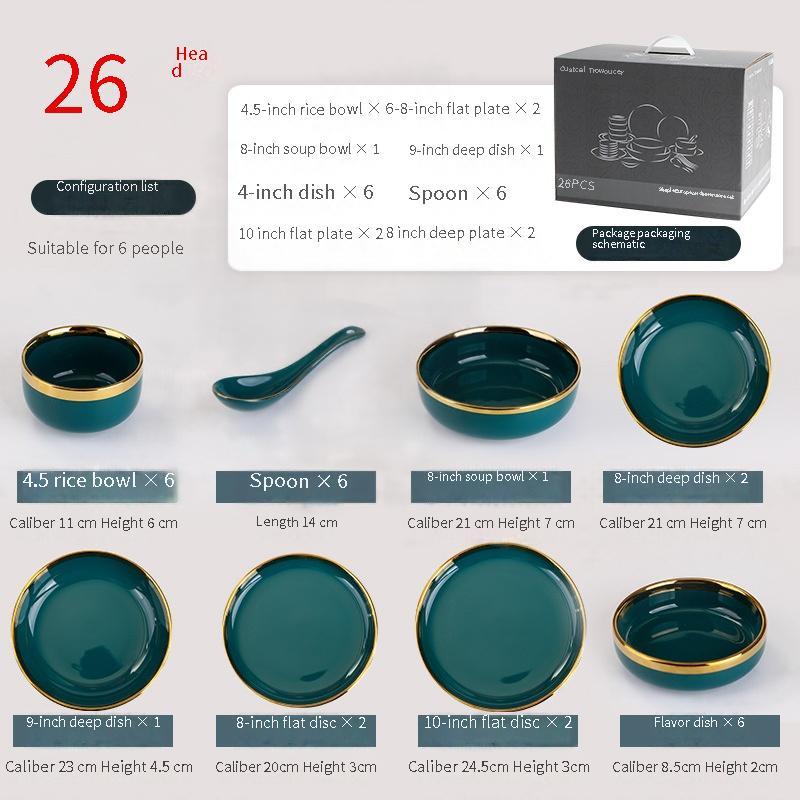 Juego de vajilla para 6 personas