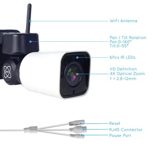 1080จุด4X Optical Zoom มินิ PTZ กระสุน WiFi กล้อง H.265กลางแจ้งไร้สาย AP ฮอตสปอตตรวจจับการเคลื่อนไหว <span class=keywords><strong>Onvif</strong></span> กล้องวงจรปิดรักษาความปลอดภัย - Product Image 5