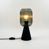 Lampes de nuit LED nordiques, lampe de table en verre et métal italien, lumière de bar, décoration romantique, lampe de bureau, abat-jour pour table de billard