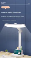 Lámpara de Escritorio LED de Diseño Moderno para Decoración de Oficina, Ajustable, Inalámbrica, con Cable, Enchufable