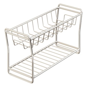 Meuble de salle de bain d'angle moderne avec étagère de rangement multifonction en alliage de zinc à côté de l'évier pour usage hôtelier - Product Image 1