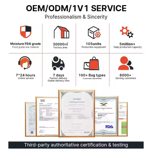 Tùy chỉnh in túi cà phê đáy phẳng 250g 500g 1kg Công suất thực phẩm hạt cà phê đóng gói túi - Product Image 3