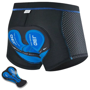 Pantaloncini e Slip da Ciclismo Traspiranti Unisex con Imbottitura in Gel Antiurto per <span class=keywords><strong>MTB</strong></span> e Bici da Strada, Taglie S-3XL, Materiale in Poliestere - Product Image 5
