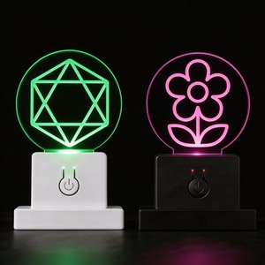 ผู้ผลิตโดยตรง ไฟ LED ตกแต่งพลาสติกแบบพกพา ควบคุมการหรี่แสงด้วยระบบสัมผัสแม่เหล็ก สำหรับของขวัญส่งเสริมการขายของแบรนด์ - Product Image 1