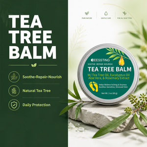 Crème Baume Réparatrice Pieds Secs et Gercés à l'Huile d'Arbre à Thé – Soin Hydratant Apaisant pour Peaux Sèches, Épaisses et Sensibles – Offre Spéciale - Product Image 4