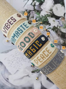 สร้อยข้อมือลูกปัดมิยูกิรูปหัวใจ สไตล์โบฮีเมียน งานแฮนด์เมด ประดับตัวอักษร<span class=keywords><strong>ชื่อ</strong></span>ตามสั่ง ดีไซน์<span class=keywords><strong>รัก</strong></span>  สำหรับผู้หญิง - Product Image 2