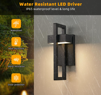 Lampes murales extérieures LED nordiques, noir mat, étanches IP65, en aluminium moulé sous pression, pour maison moderne