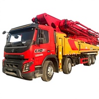 Camion pompe à béton Sany 2020 62m 510HP Diesel Euro V 4 essieux, d'occasion, faible nombre d'heures de fonctionnement, moteur fiable, productivité 180-120m/h