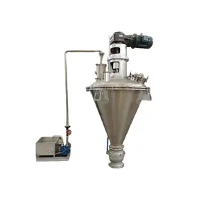 Stainless steel conical ribbon vacuum dryer for drying and mixing food and chemical industry