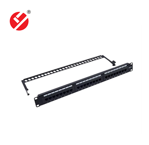 LIYUAN LY-PP6A-01 <span class=keywords><strong>Patch</strong></span> <span class=keywords><strong>Panel</strong></span> 24 Porte 1U Cat <span class=keywords><strong>6A</strong></span> UTP Non Schermato Nero da 19 Pollici per Montaggio su Rack con Barra Posteriore per Networking - Product Image 1