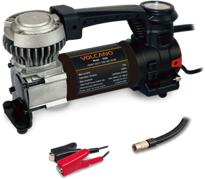 Compresseur d'air portable 12V en alliage d'aluminium pour voiture, mini <span class=keywords><strong>pompe</strong></span> de gonflage de pneus avec lumière d'urgence - Product Image 1