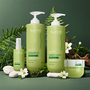 Champú de menta y árbol de té OEM con tratamiento anticaspa y cuero cabelludo para cabello graso - Product Image 1