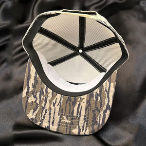 Gorra de Béisbol Unisex con Logotipo Bordado Plano e Impresión Digital Personalizada, Camuflaje, 7 Paneles, 168, Ajustable, Malla, Cierre a Presión - Product Image 4