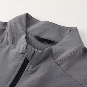 Logo personalizzato invernale da corsa ad asciugatura rapida per felpa a salve da palestra set di <span class=keywords><strong>collant</strong></span> da Fitness con cerniera tute da <span class=keywords><strong>uomo</strong></span> D42181 - Product Image 4