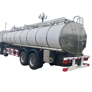 2023 Sinotruk Howo 336pk Roestvrijstalen Tankwagen Voor Het Transport Van Voedselmelk Met Warmtebehoud